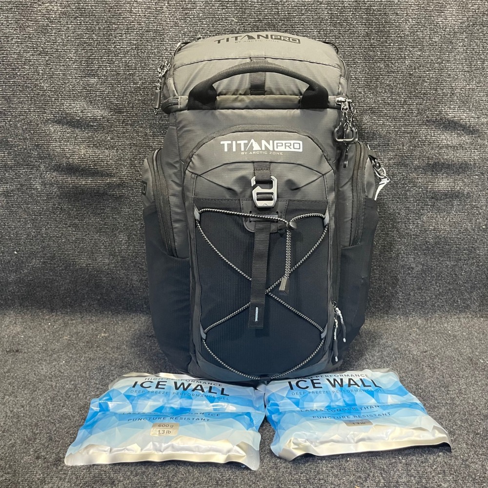 Arctic‎ Zone 10005805 Titan PRO 26-Can Deep Freeze Backpack Cooler w/ Ice Walls